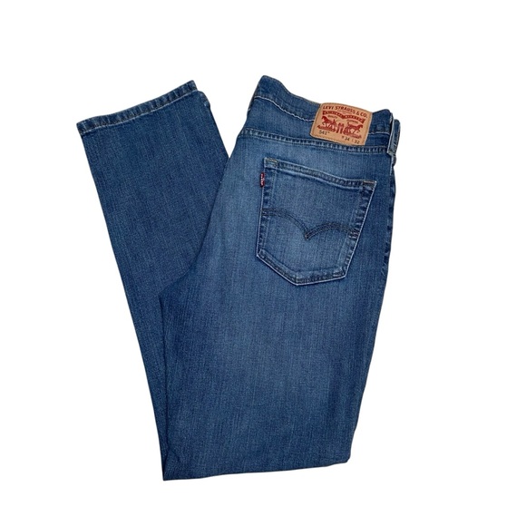 Levi’s 541 Athletic Taper Stretch Jeans Blue - Picture 10 of 16